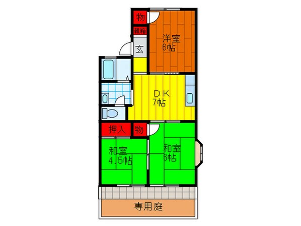 Ｋ・サンハイツＡの物件間取画像